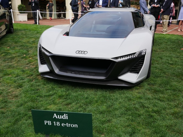 Très élégant: Audi hat in Pebble Beach einen elektrischen Supersportwagen vorgestellt. (Bild: Dirk Kunde)