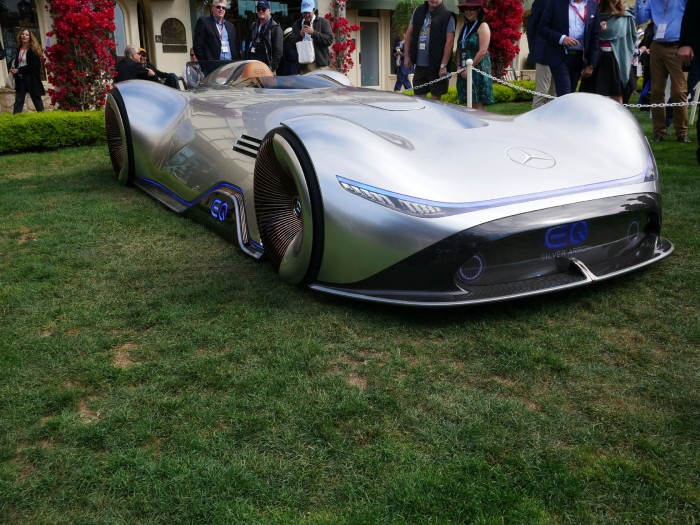 Retro-futuristisch ist der Vision EQ Silver Arrows von Mercedes. (Bild: Dirk Kunde)