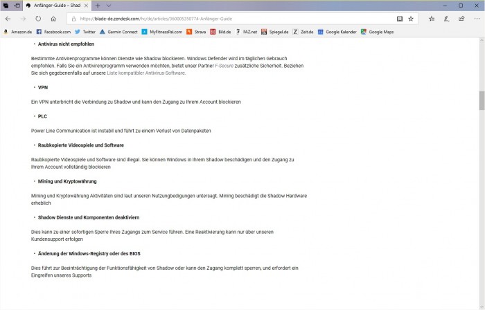 Shadow äußert sich auch zum Thema Schwarzkopien und Mining. (Bild: Shadow/Screenshot: Golem.de)