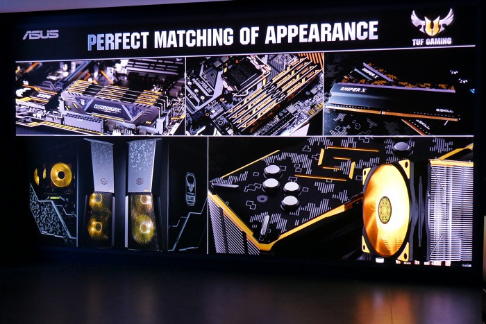 Asus' Präsentation der Z390-Boards und deren Funktionen (Bild: Marc Sauter/Golem.de) 