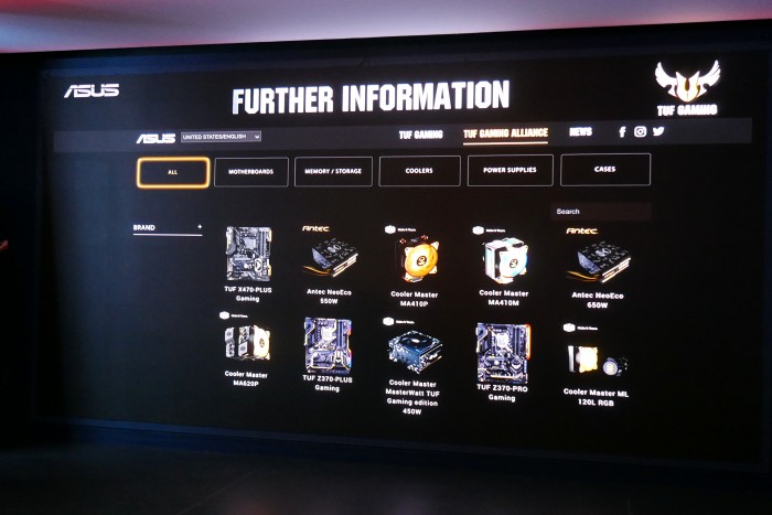 Asus' Präsentation der Z390-Boards und deren Funktionen (Bild: Marc Sauter/Golem.de) 