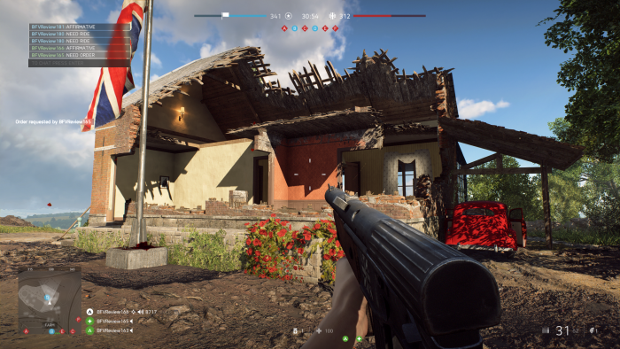 Gebäude lassen sich nach und nach zerstören. (Bild: EA/Screenshot: Golem.de)