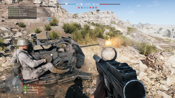 Mit diesen Kanonen kämpfen wir vor allem gegen Flugzeuge. (Bild: EA/Screenshot: Golem.de)