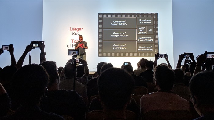 Blockdiagramm des neuen Qualcomm-Chips (Bild: Marc Sauter/Golem.de) 