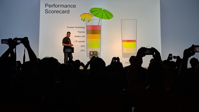 Qualcomm sieht sich weit vor Intel. (Bild: Marc Sauter/Golem.de) 
