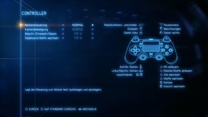 Auf Konsolen k&ouml;nnen Spieler mit Gamepad antreten, die Tastenbelegung ist unkompliziert. (Bild: Bandai Namco/Screenshot: Golem.de)