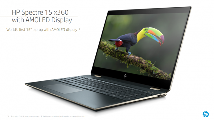 Spectre x360 mit OLED-Panel (Bild: HP)