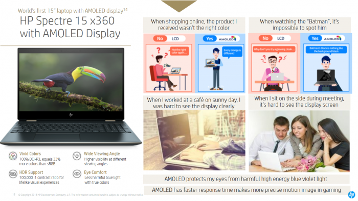 Spectre x360 mit OLED-Panel (Bild: HP)