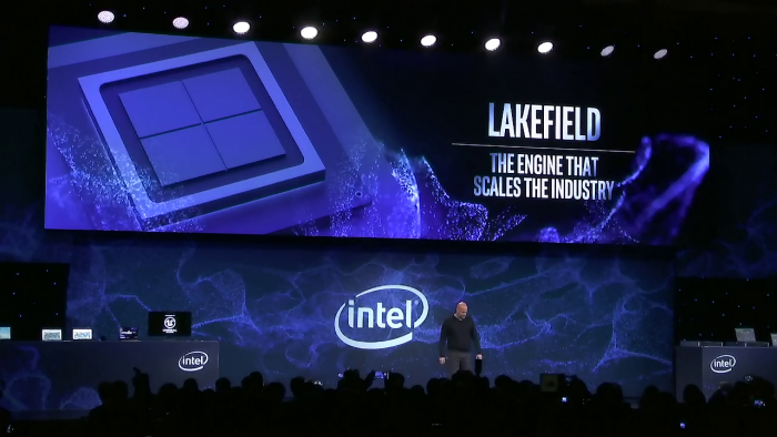 Intel zeigt Lakefield. (Bild: Intel)
