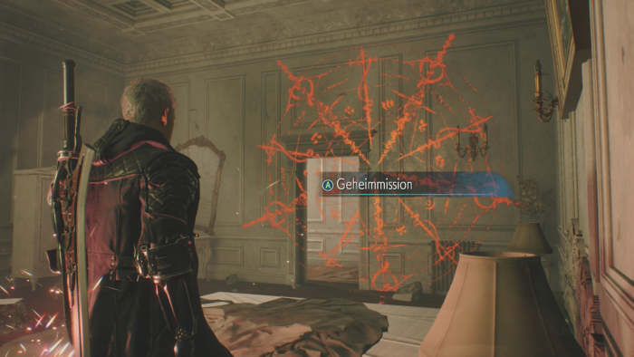 Über ein Rätsel gelangen wir in einen Extrabereich. (Bild: Capcom/Screenshot: Golem.de)