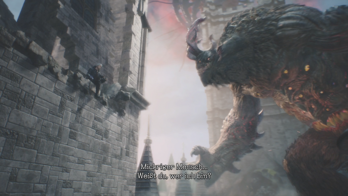 Nero muss gegen dieses Riesenbiest namens Goliath antreten. (Bild: Capcom/Screenshot: Golem.de)