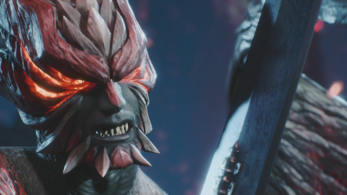 Dante in einer Spezialform ... (Bild: Capcom/Screenshot: Golem.de)