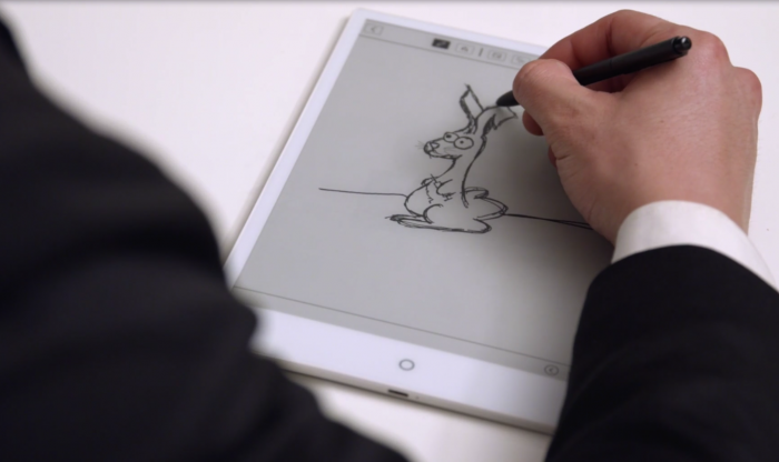 AUf dem Tablet sollen Nutzer unter anderem zeichnen können. (Bild: Eewriter)