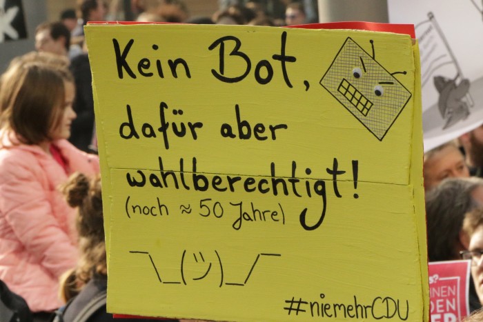 Viele junge Nutzer kündigten an, nie mehr die CDU wählen zu wollen. (Foto: Friedhelm Greis/Golem.de)