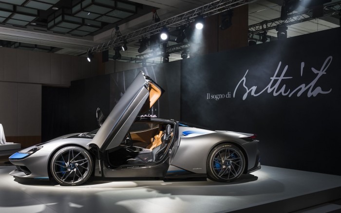 ... den elektrisch angetriebenen Supersportwagen Battista. (Bild: Pininfarina)