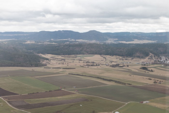 Blick in Richtung Schwäbische Alp... (Bild: Werner Pluta/Golem.de)