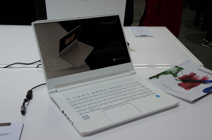 Acer zeigt ConceptD-Ger&auml;te. (Bild: Nico Ernst/Golem.de)