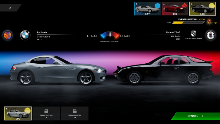 Forza Street enthält ausschließlich Lizenzautos der üblichen Hersteller. (Bild: Microsoft/Screenshot: Golem.de)