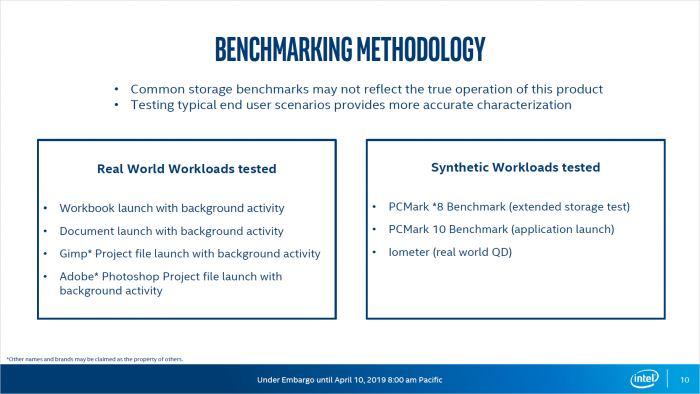 Präsentation von Optane Memory H10 (Bild: Intel)