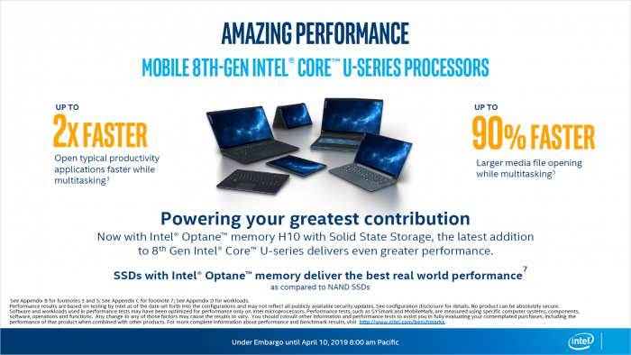Präsentation von Optane Memory H10 (Bild: Intel)