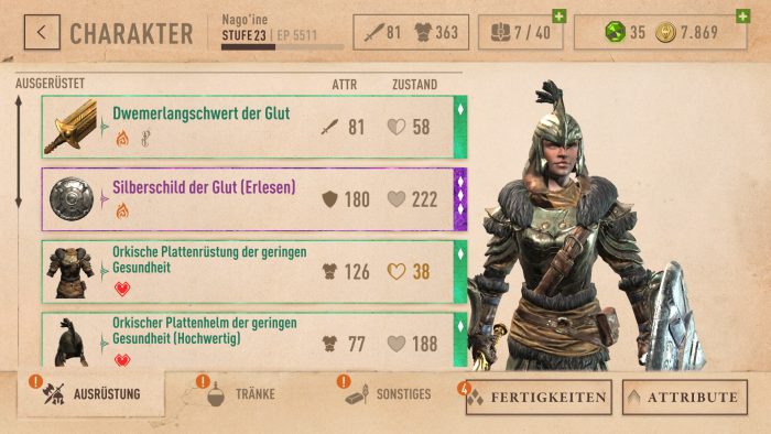 Sind wir ausgerüstet ... (Bild: Bethesda, Screenshot: Golem.de)