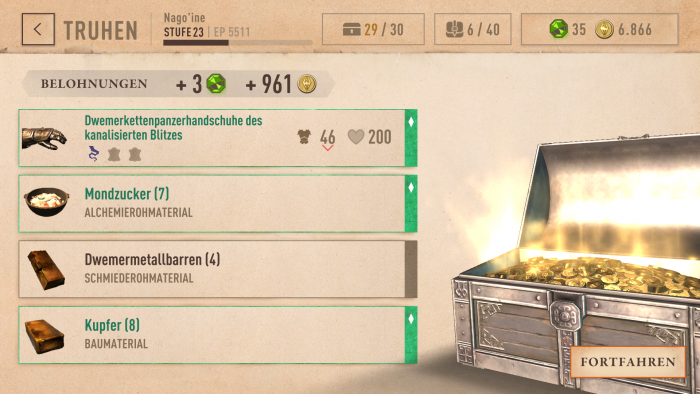 Immerhin müssen wir die Steinchen nicht zwingend kaufen, sondern finden sie auch in Kisten.  (Bild: Bethesda, Screenshot: Golem.de)