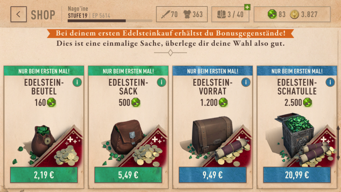 Auch Edelsteine kosten viel Geld. (Bild: Bethesda, Screenshot: Golem.de)