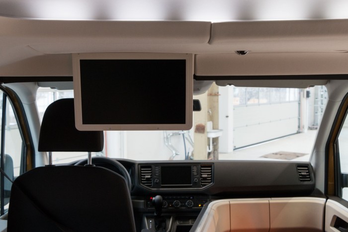 Auf dem Bildschirm sollen Informationen zur aktuellen Tour angezeigt werden. (Bild: Werner Pluta/Golem.de)