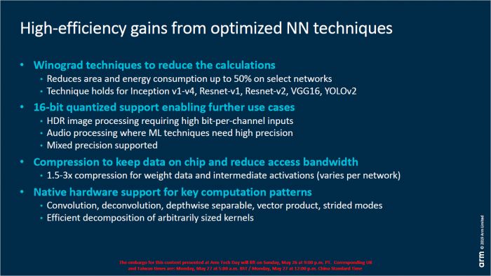 Präsentation zum ML-Processor alias NPU (Bild: ARM)