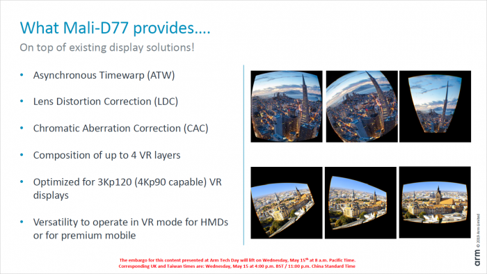 Präsentation zur Mali-D77 (Bild: ARM)
