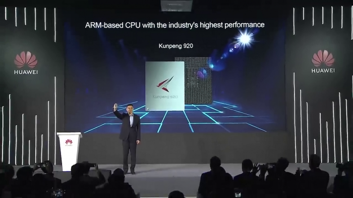 Vorstellung des Kunpeng 920 (Bild: Huawei)
