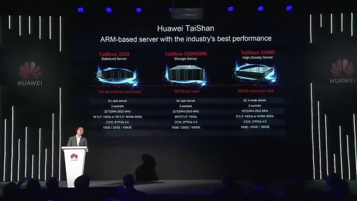 Vorstellung des Kunpeng 920 (Bild: Huawei)