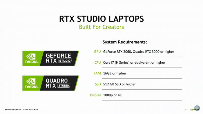 Studio Laptops mit Quadro RTX Mobile (Bild: Nvidia)