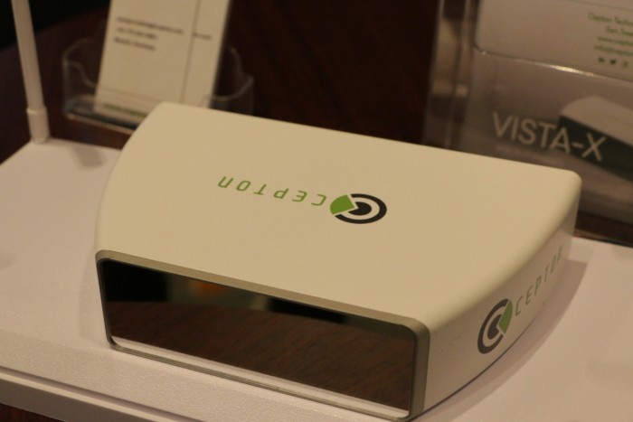 Das Top-Modell Vista X des kalifornischen Lidar-Startups Cepton (Foto: Friedhelm Greis/Golem.de)