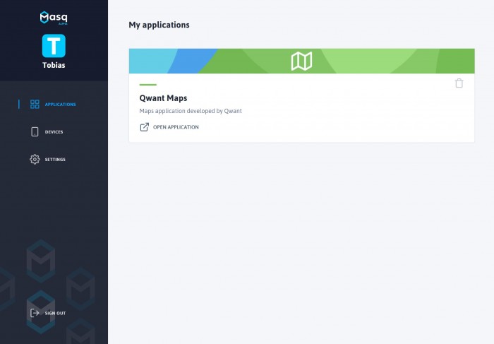 Qwant kann auch in den neuen Dienst Masq eingebunden werden, der Informationen wie Favouriten verschüsselt und lokal speichert. (Screenshot: Golem.de)