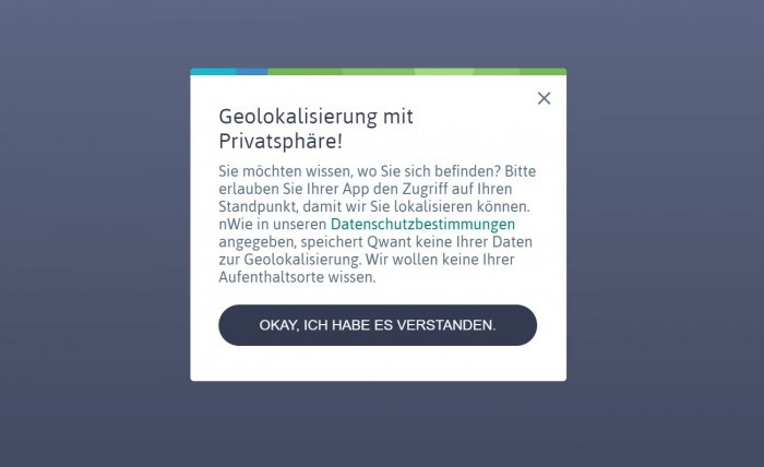 Qwant selbst speichert keine Nutzerdaten und soll kein Tracking verwenden. (Screenshot: Golem.de)