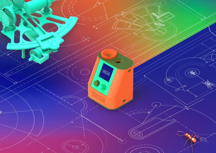 Als Inspiration dienten der Sextant und die Augen von Ameisen. (Bild: Aweigh)