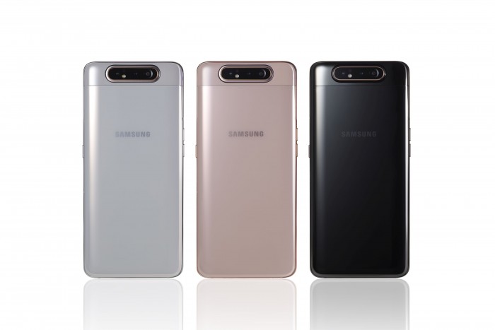 Das Galaxy A80 ist in drei Farben erhältlich. (Bild: Samsung)