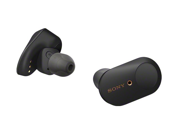 Der WF-1000XM3 in Schwarz (Bild: Sony)