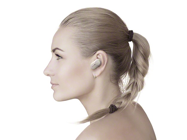 Der WF-1000XM3 wird über Touch-Oberflächen gesteuert. (Bild: Sony)