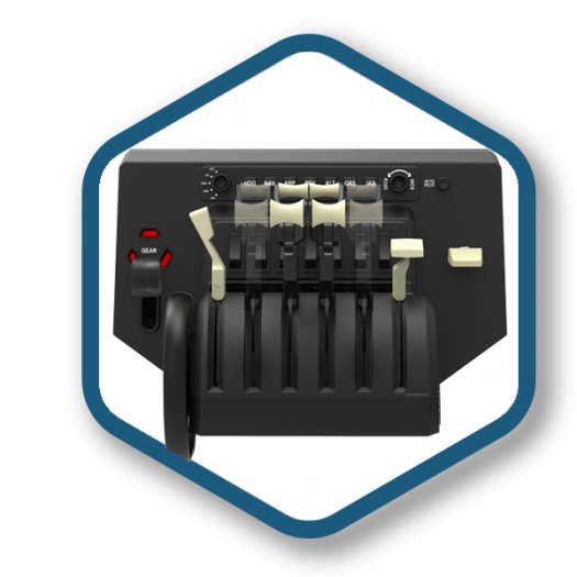Das Schubreglersystem Bravo Throttle Quadrant. (Bild: Honeycomb Aeronautical)
