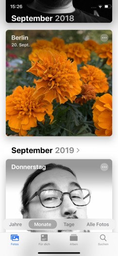 Auch die Monats- ...