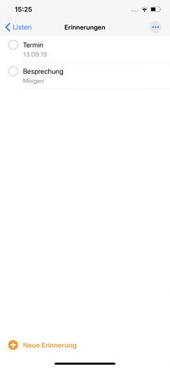 Die Termine und Sammlungen werden übersichtlicher angezeigt. (Screenshot: Golem.de)