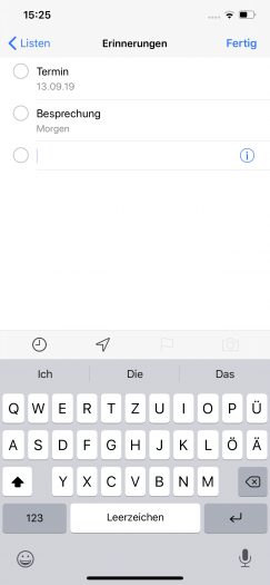 Erstellen wir einen neuen Termin, können wir über eine Schnellzugriffsleiste einfach ein Datum oder einen Ort hinzufügen. (Screenshot: Golem.de)