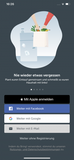 Es gibt bereits erste Apps, die Apples eigenes Anmeldesystem verwenden. (Screenshot: Golem.de)