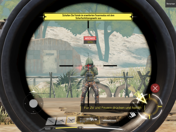 Neben Standardwaffen gibt es auch Scharfsch&uuml;tzengewehr, sowie Granaten und &auml;hnliches. (Bild: Activision/Screenshot: Golem.de)