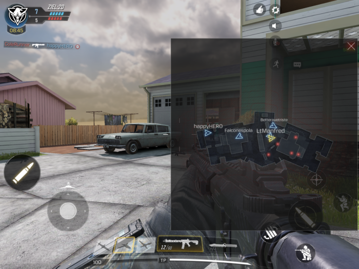 Rechts am Bildschirmrand kann man eine &Uuml;bersichtskarte einblenden. (Bild: Activision/Screenshot: Golem.de)