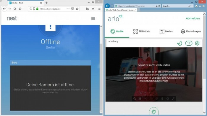 ... und trennen damit die WLAN-Verbindung der Kameras. Videoaufnahmen der Winkekatze werden nicht mehr übertragen. (Bild: Martin Wolf/Golem.de)