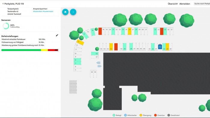 Smart City System bietet auch das Backend an, um die Sensordaten vollst&auml;ndig auszuwerten. (Screenshot: Golem.de)