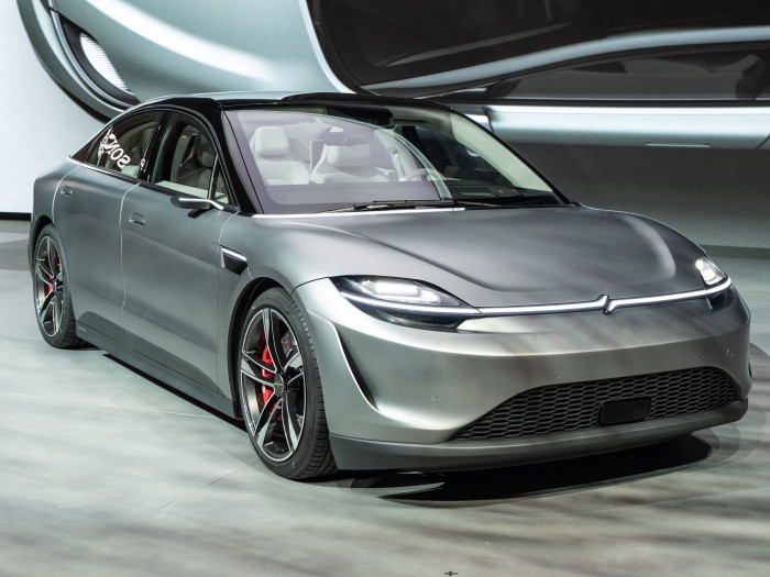 Der Vision-S soll verschiedene Technologien Sonys zeigen. (Bild: Martin Wolf/Golem.de)